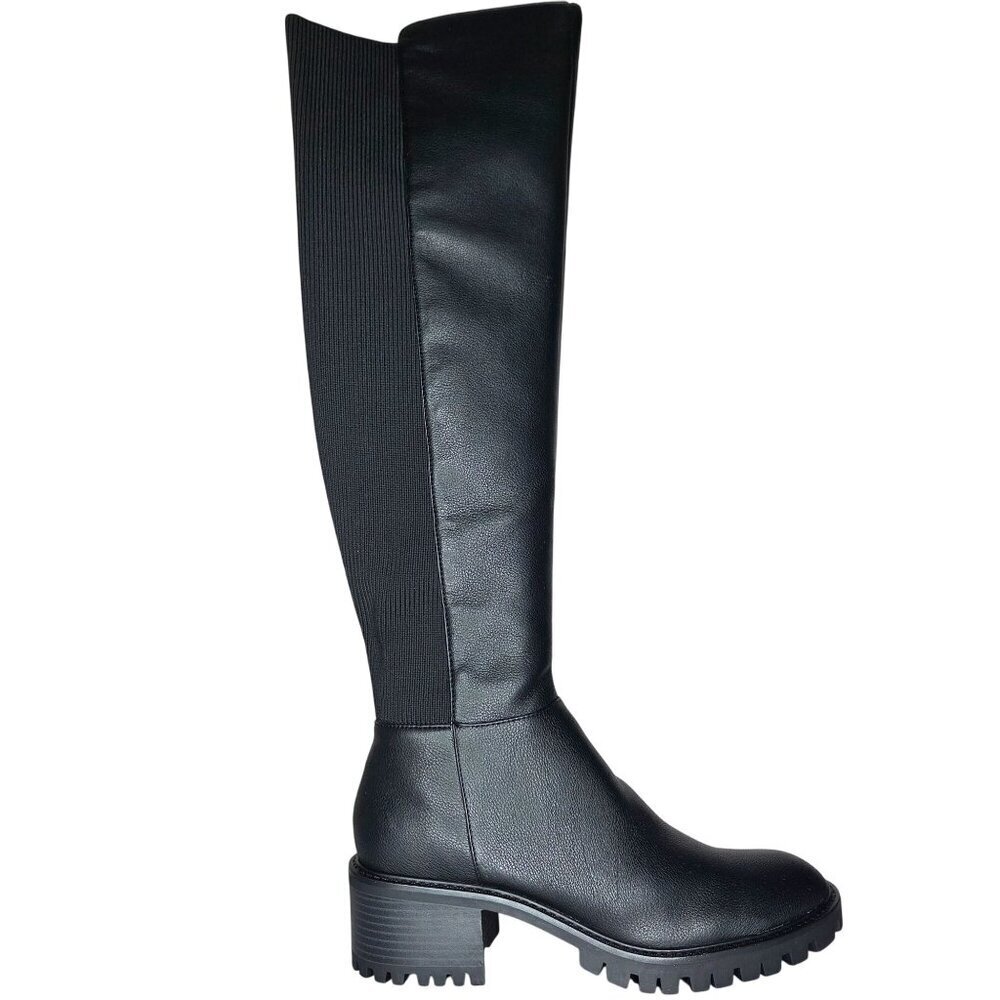 Kenneth Cole Riva Black Over-The-Knee Boots, Size: 8 M